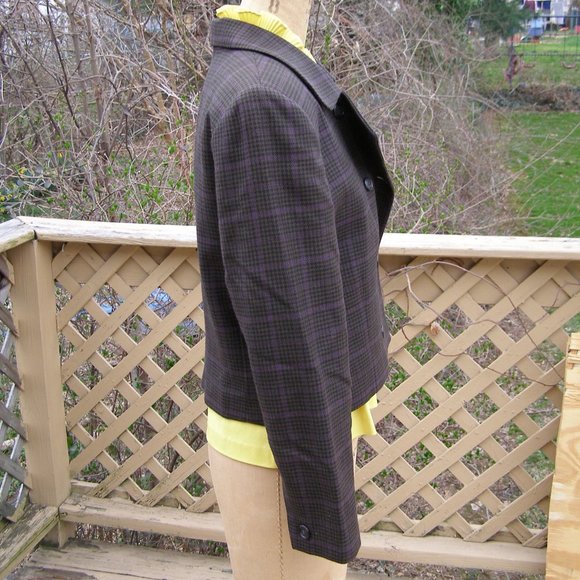 Amanda Smith lined wool jacket sz 10 houndstooth - Picture 10 of 15